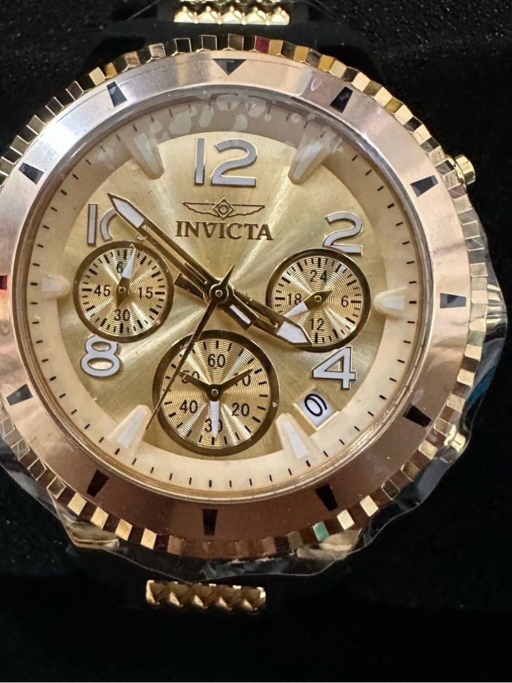 Invicta BLU Women's Watch - 39mm, Gold, Black (36909) - Picture 4 of 10